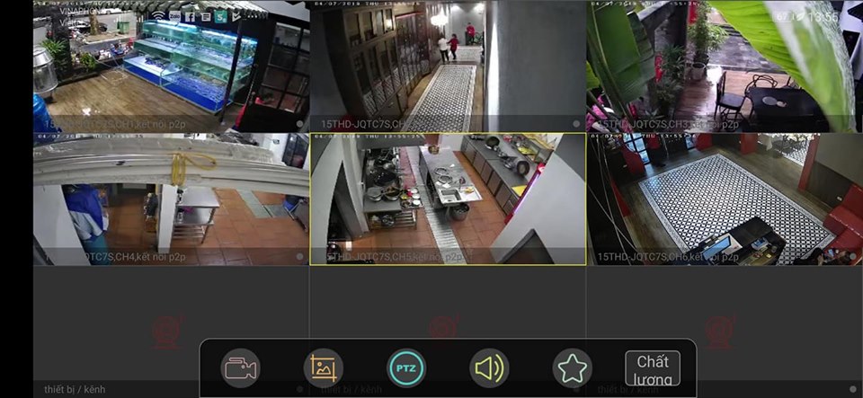 Hình ảnh thực tế triển khai lắp camera giám sát nhà hàng